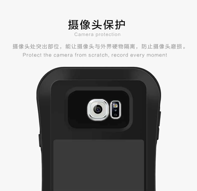 LOVE MEI Powerful Small Waist Water Resistant Shockproof Aluminum Metal Heavy Duty Case Cover for Samsung Galaxy Note 5