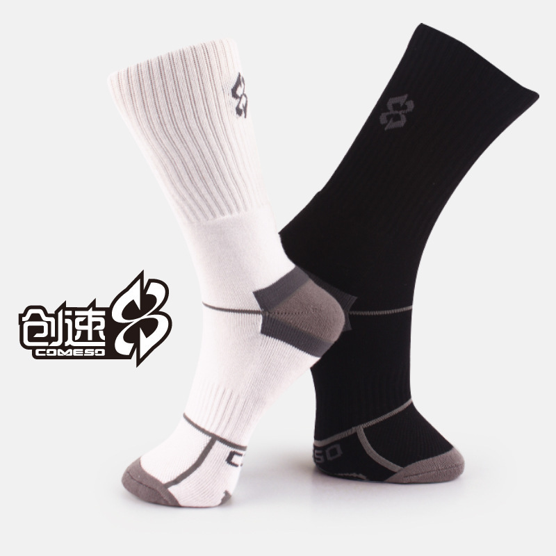 Customized chuangsu basketball socks towel bottom sports socks cotton thickened men's high socks MW6101
