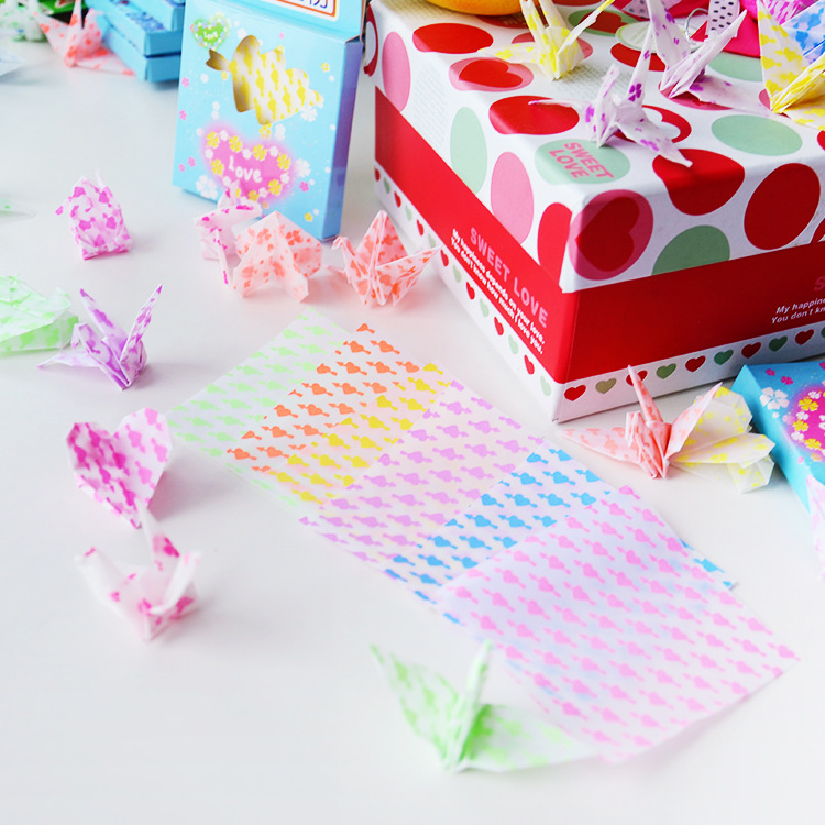 韩国夜光多种图案千纸鹤折纸  香味折纸夜光手工DIY折纸礼品