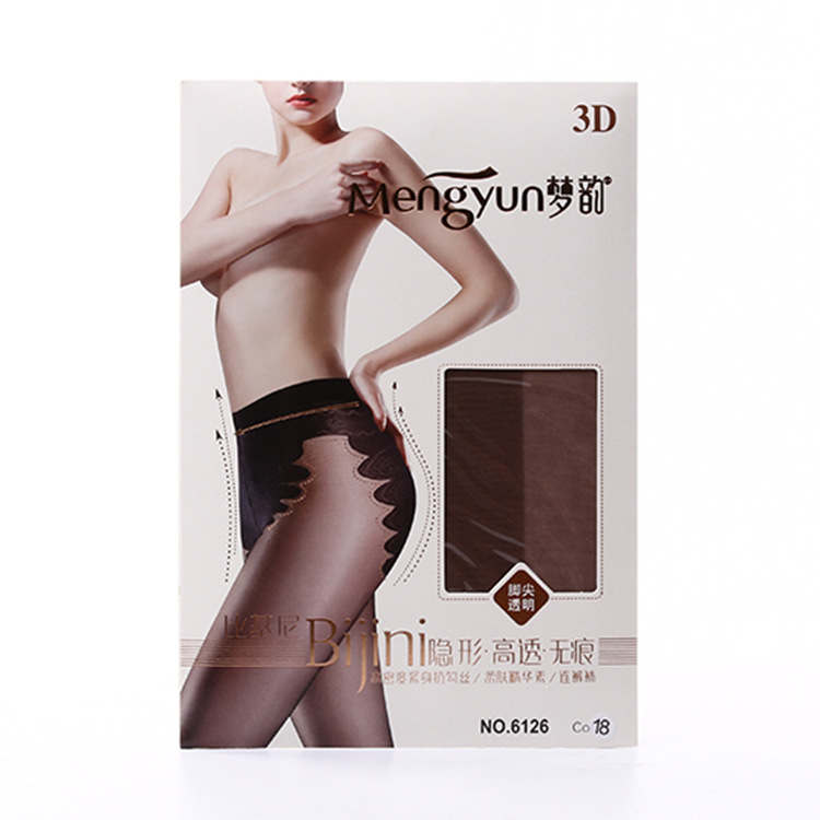 梦韵6126 3D 夏季比基尼隐形·高透·无痕高密度紧身抗勾丝连袜裤