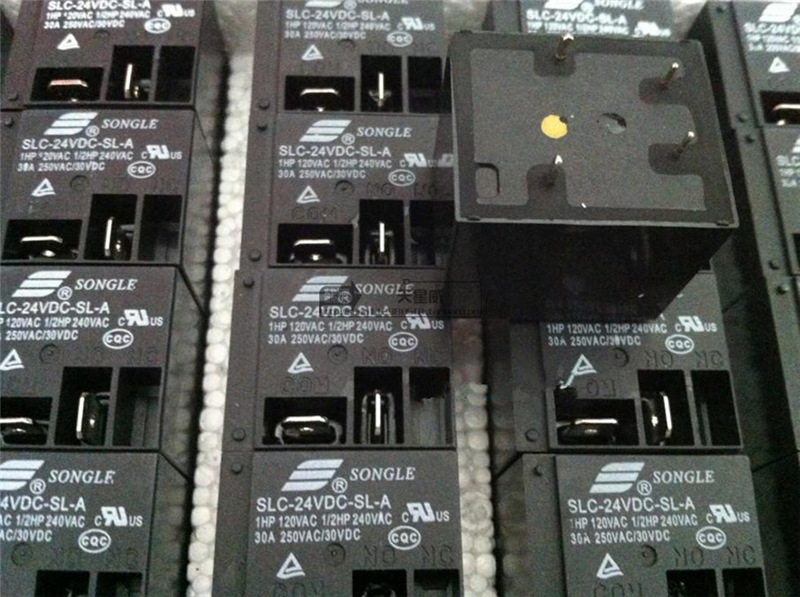 松乐继电器SLC-24VDC-SL-A 4脚一组常开 30A 250VAC T91 HF2100