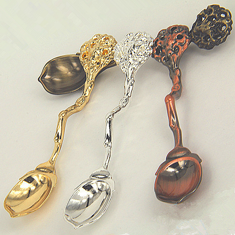 Creative super cute fruit-shaped small spoon vintage coffee spoon alloy three-dimensional ice cream spoon (JY42) Creative super cute fruit-shaped small spoon vintage coffee spoon alloy three-dimensional ice cream spoon (JY42)