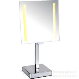 毅思盾酒店客房用美容镜单面3倍放大带LED灯壁美容镜