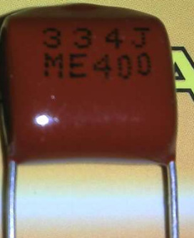 专业节能灯家用电器用高品质有机薄膜电容CBB22 400V334