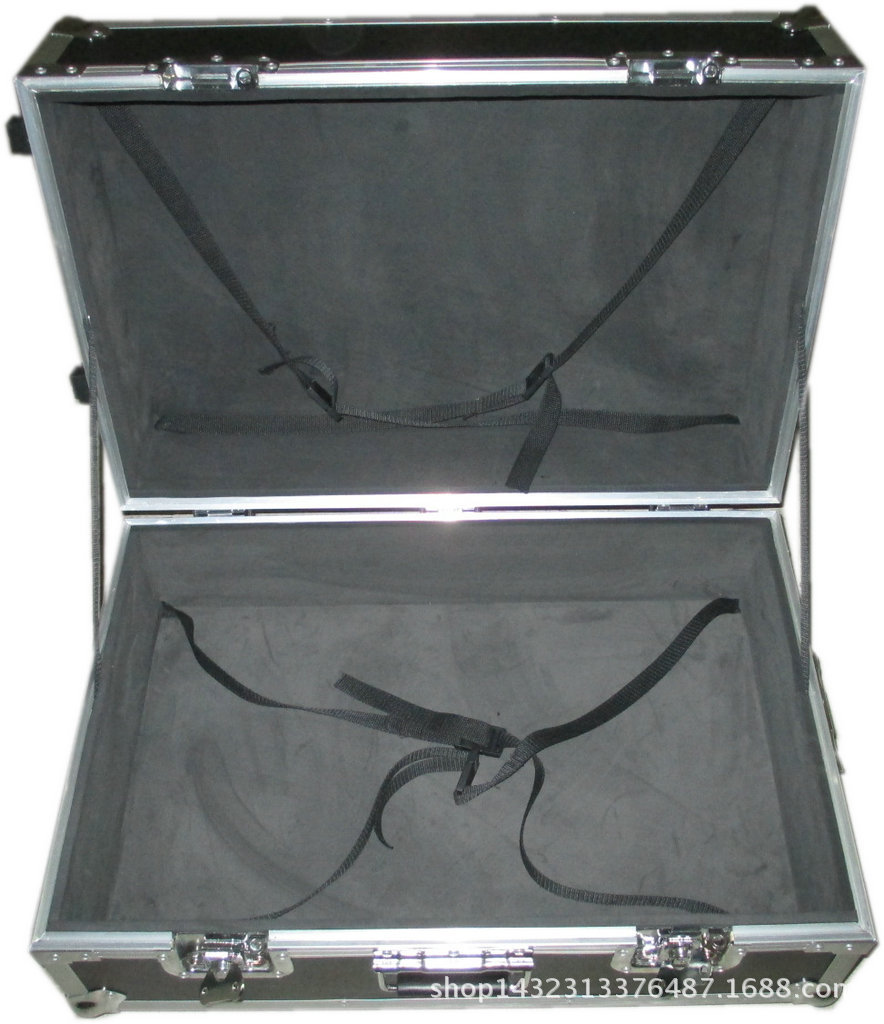 定制铝合金黑色精密仪器箱 防震运输箱 拉杆工具箱 器械箱