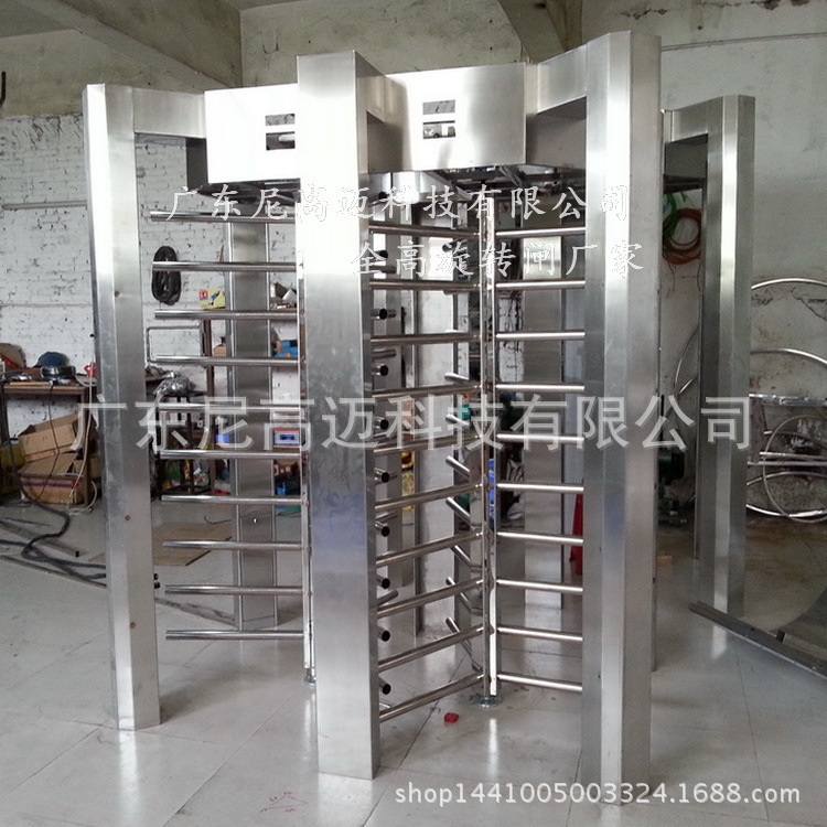 自产自销304不锈钢转门-公司员工入口读写厂牌打卡通道转门闸系统