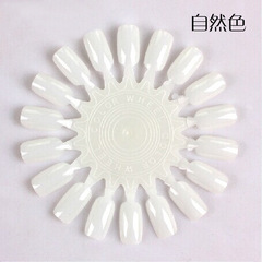 Supply Nail Color Palette Round Color Cards Nail Polish Sticker Color Palette Natural Color Transparent Color 18PCS Mixed Batch