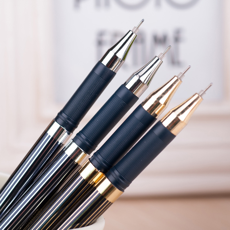 (2개) 풀 니들 튜브 중성펜 고품질 학생 0.5MM 서명펜 시험 비즈니스 사무용품 12개 도매