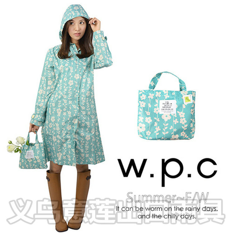 Japanese Japanese Style Ultra-thin 1026 Cute Korean Fashion Outdoor Distinctive Adult Women's Windbreaker Raincoat Poncho