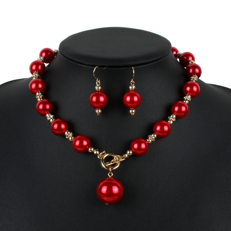 Occident and the United States pearlnecklace (Gold)NHCT0065-Gold