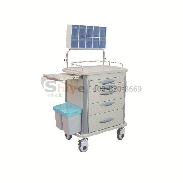厂家直销ABS送药推车 麻醉车 抢救车 护理车 多功能推车 WTC-514