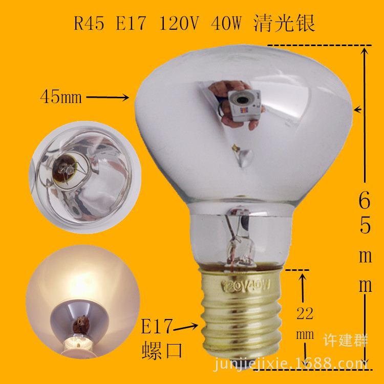 R45 E17 120V 40W 清光銀