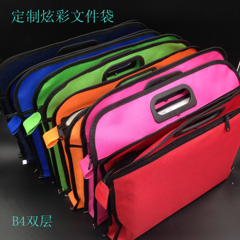 Briefcase reticule Oxford bags file pocket Kit Conference bags Zipper bag Advertising bags