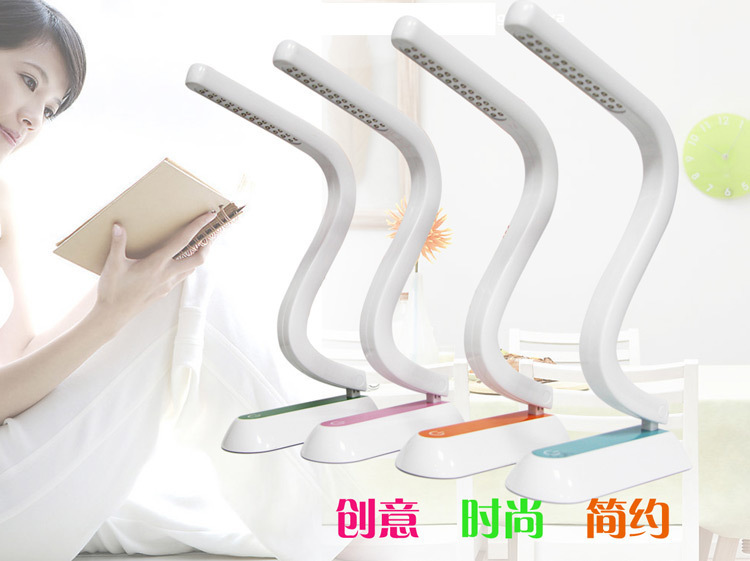 LED蛇形學習閱讀護眼台燈 觸摸調控台燈 USB充電台燈 促銷禮品