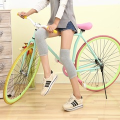 Academy style autumn and winter thickening warm fleece knee guards leg socks outdoor sports air conditioning room protect knees 