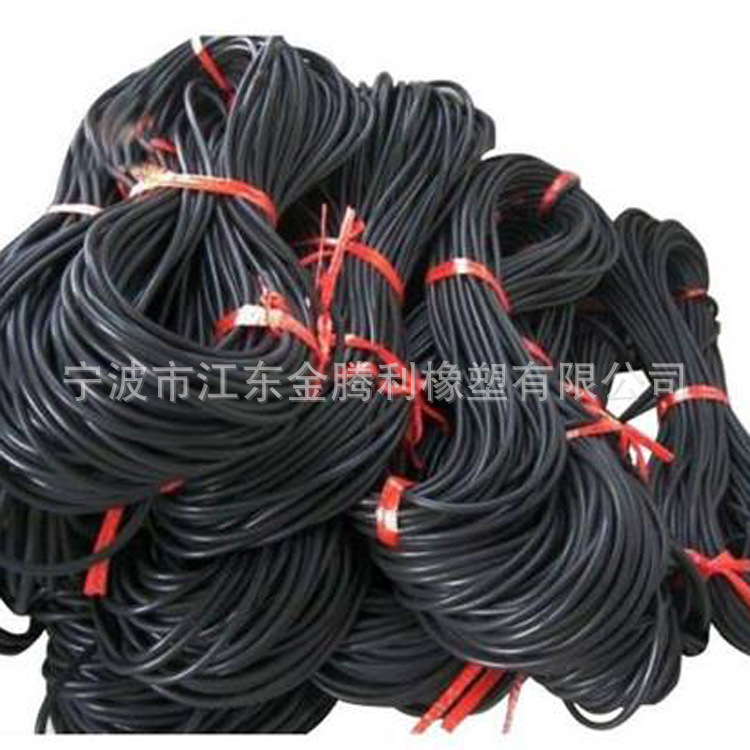 大批量供应氟橡胶条 耐高温耐油耐介质耐老化阻燃氟橡胶条 可加工