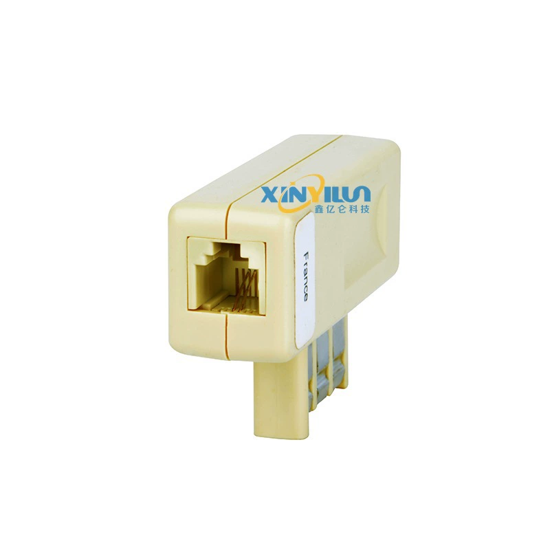 Французский телефонный штекер Французский телефонный адаптер Французский мужчина к американской женщине Французская голова к RJ11 6P4C