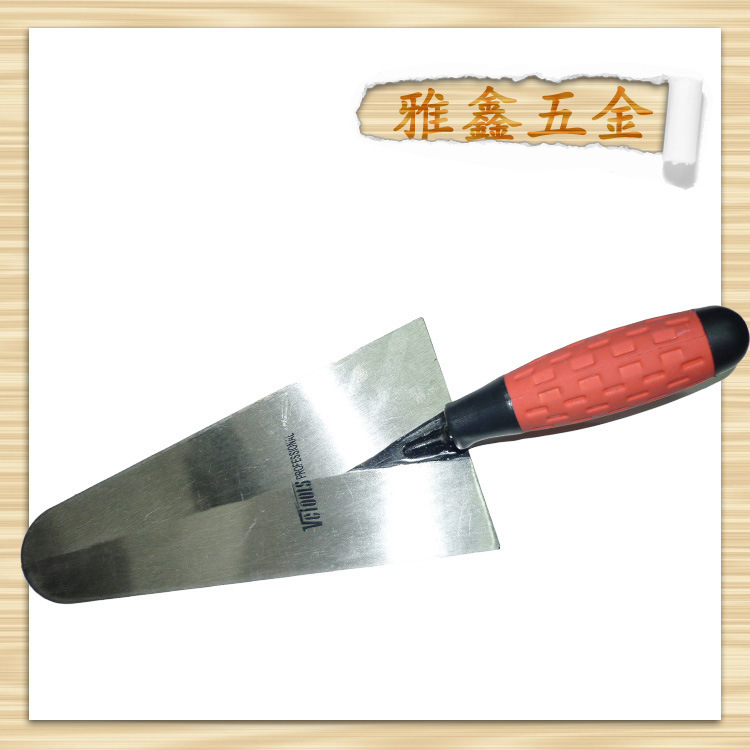供应优质塑柄半圆型砌砖刀 油灰刀 泥匠工具砌墙泥板抹子耐用