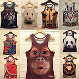 夏季新款男裝歐美原宿風嘻哈惡搞寬松無...