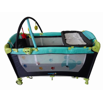 direct deal supply European style Portable multi-function Belt wheel Foldable baby Playpen wholesale