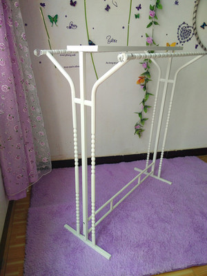 新款服装货架展示架立体落地双杠中岛架服装店衣服架童装中岛货架|ms