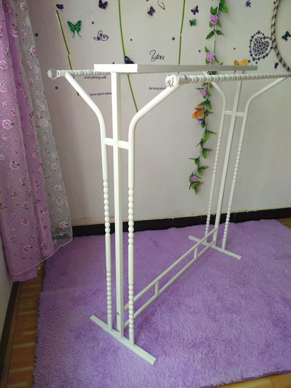 新款服装货架展示架立体落地双杠中岛架服装店衣服架童装中岛货架|ms