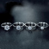 Wedding ring, zirconium, jewelry for beloved, Korean style, wholesale