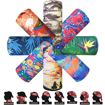 Outdoor equipment Seamless headscarf Riding literature and art Magic scarf Boutique Bicycle Scarf wholesale
