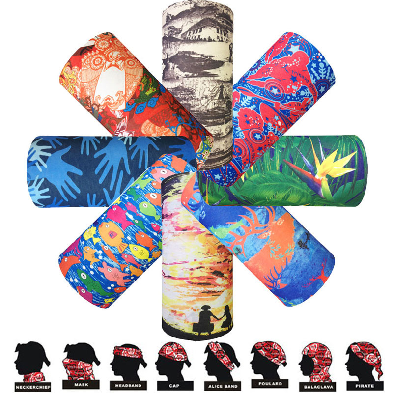 Outdoor equipment Seamless headscarf Riding literature and art Magic scarf Boutique Bicycle Scarf wholesale