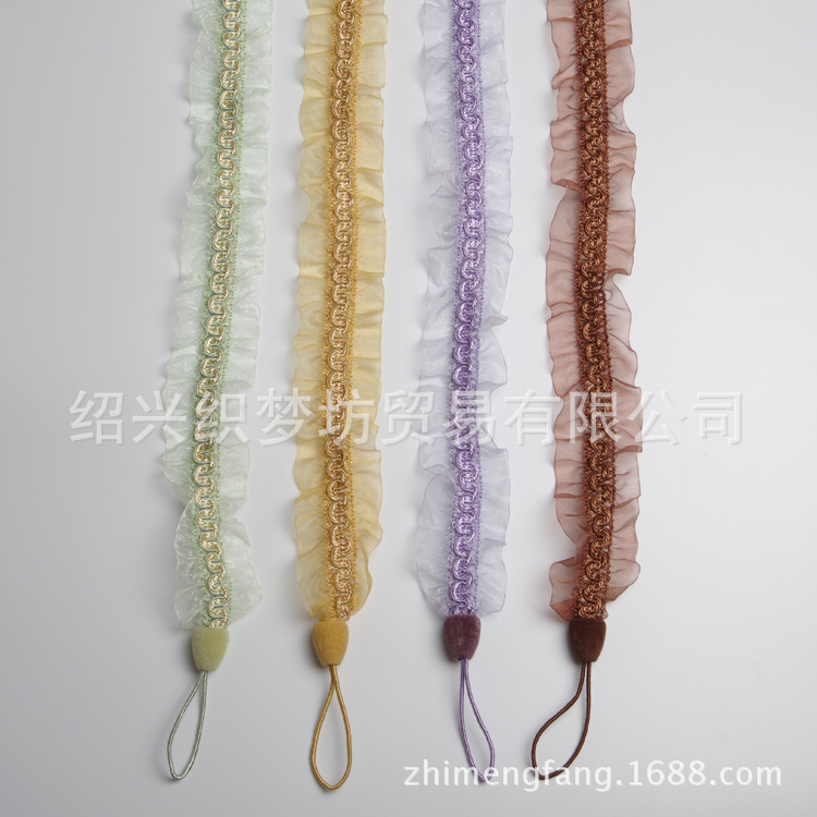 廠家直銷 簡約款窗簾綁帶 窗簾紗綁繩 窗簾輔料