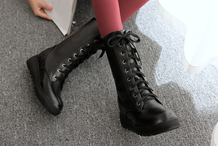 Bottes femme en PU artificiel - Ref 3354841 Image 13