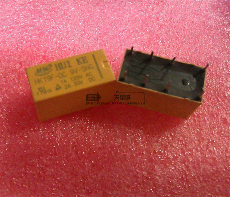 散新汇科继电器HK19F-DC3V-SHG HK19F-DC9V-SHG 8脚