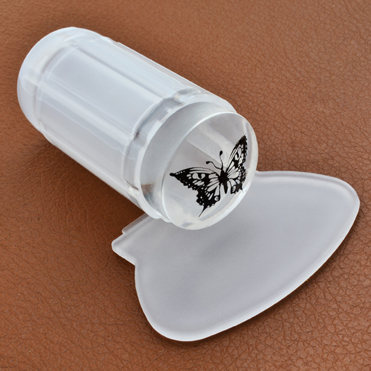 25g Weight Nail stamp Nail Supplies 1 Piece Quantity Simple Style Solid Color Silica Gel Nail Stamp 1 Piece