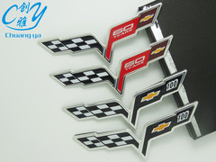 Chevrolet Corvette metal emblem, Cruze, Malibu tail badge, 60th anniversary, 100th anniversary car sticker