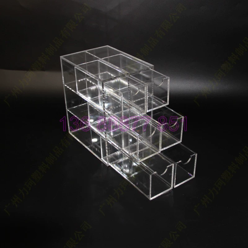 Acrylic transparent storage box for boxes, storage system