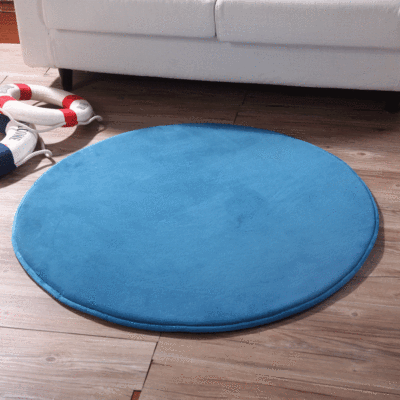 thickening Solid circular Coral Mat Computer chair Lifts Swivel chair a living room Bedroom carpet door mat wholesale