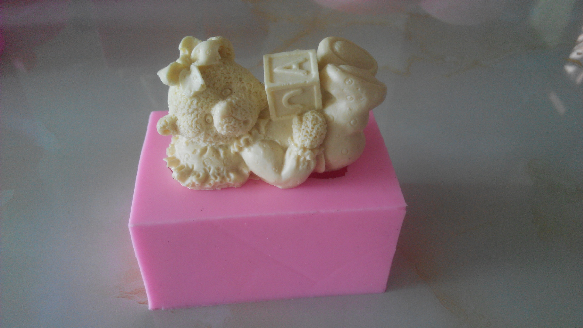 Princesa oso fondant cake molde de chocolate molde para hornear herramienta fondant cake molde