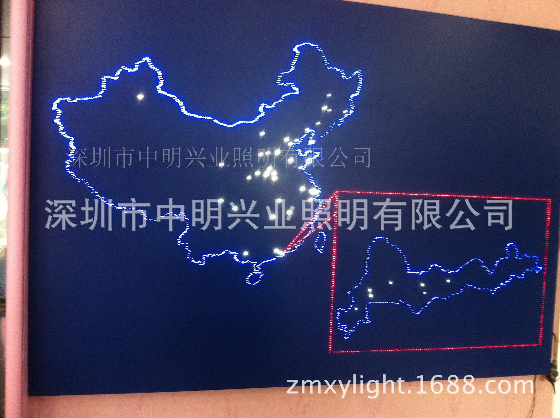 led灯 塑料光纤地图 室内天花光纤装饰灯 图形发光灯 PMMA光纤丝-阿里巴巴