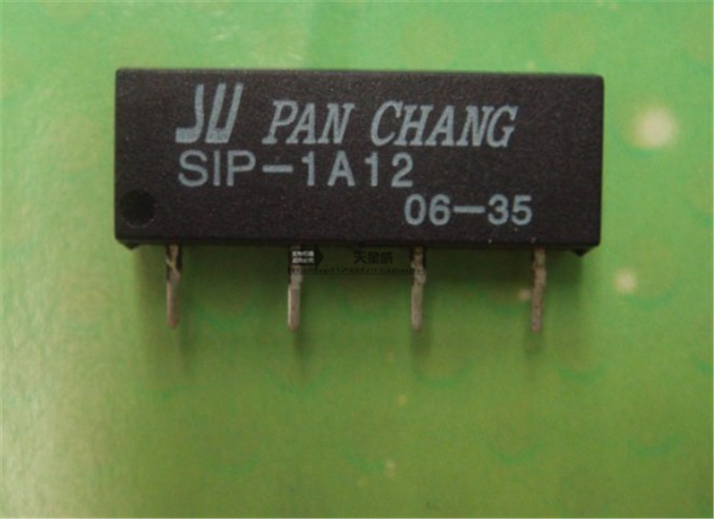 特价原装正品磐昌PAN CHANG干簧管继电器SIP-1A12 12V/4脚现货