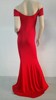 Sexy Euro 5 Evening Dress Shoulder Wave Pure Shape Fishtail Dress