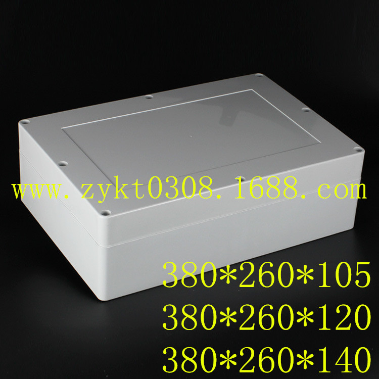 F10防水盒 塑料380 260 140 停车场刷卡器外壳 塑料防水盒开孔