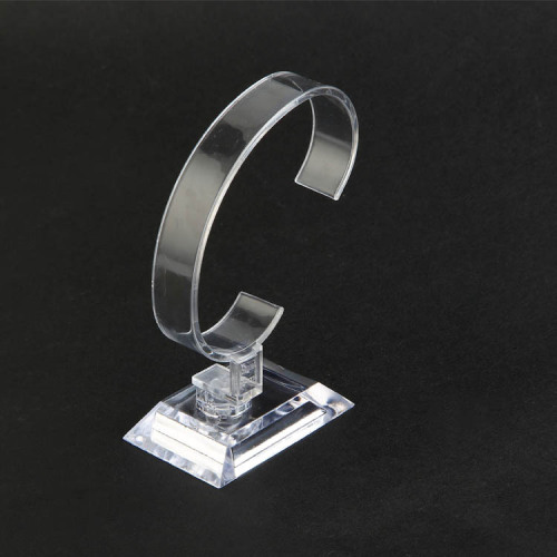 Wholesale high-end PC watch display stand, watch holder C-frame transparent tray, bracelet display stand watch props