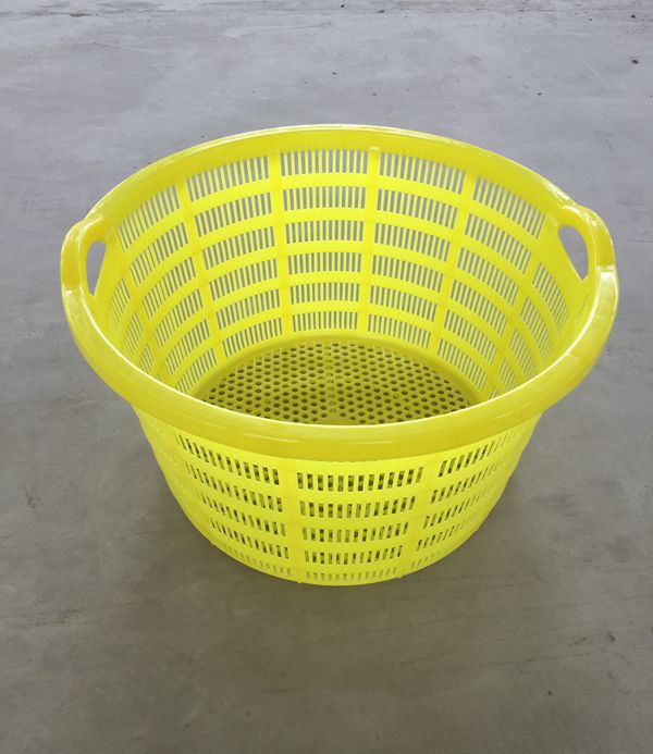 宏海塑业厂家直销把手圆筐水果蔬菜周转筐西瓜筐小号