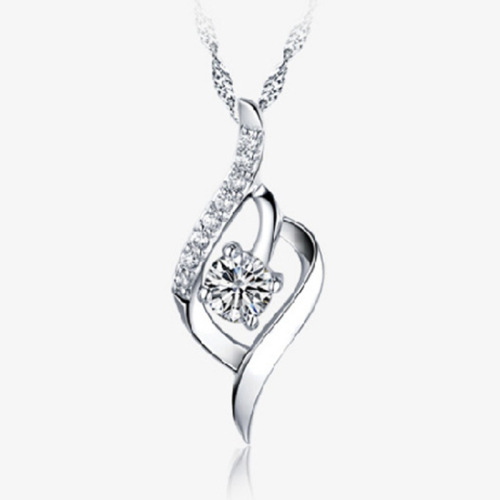 Weihua New Style Pendant Women's Necklace Silver Plated Jewelry Allure Pendant Wholesale Factory Direct Selling Birthday Gift