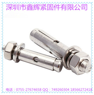 正宗304不锈钢膨胀螺丝钉拉爆螺丝 M10*110膨胀螺栓