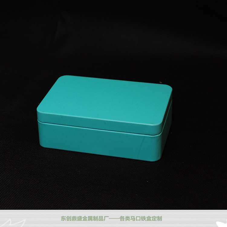 蓝色长方形马口铁盒 红色茶叶罐云南 贵州 重庆厂家定制批发