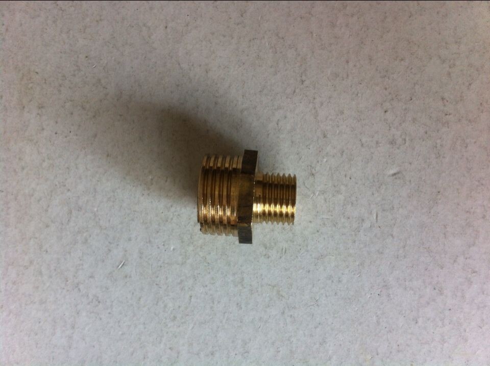 黄铜外丝接头/对丝接头/双外螺纹接头2分转4分