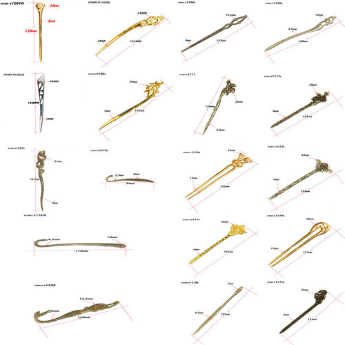 Ao Ke Factory Direct Sales Amazon Best Selling Ancient Bronze Hairpins Fox Mermaid Various Retro Hair Accessories