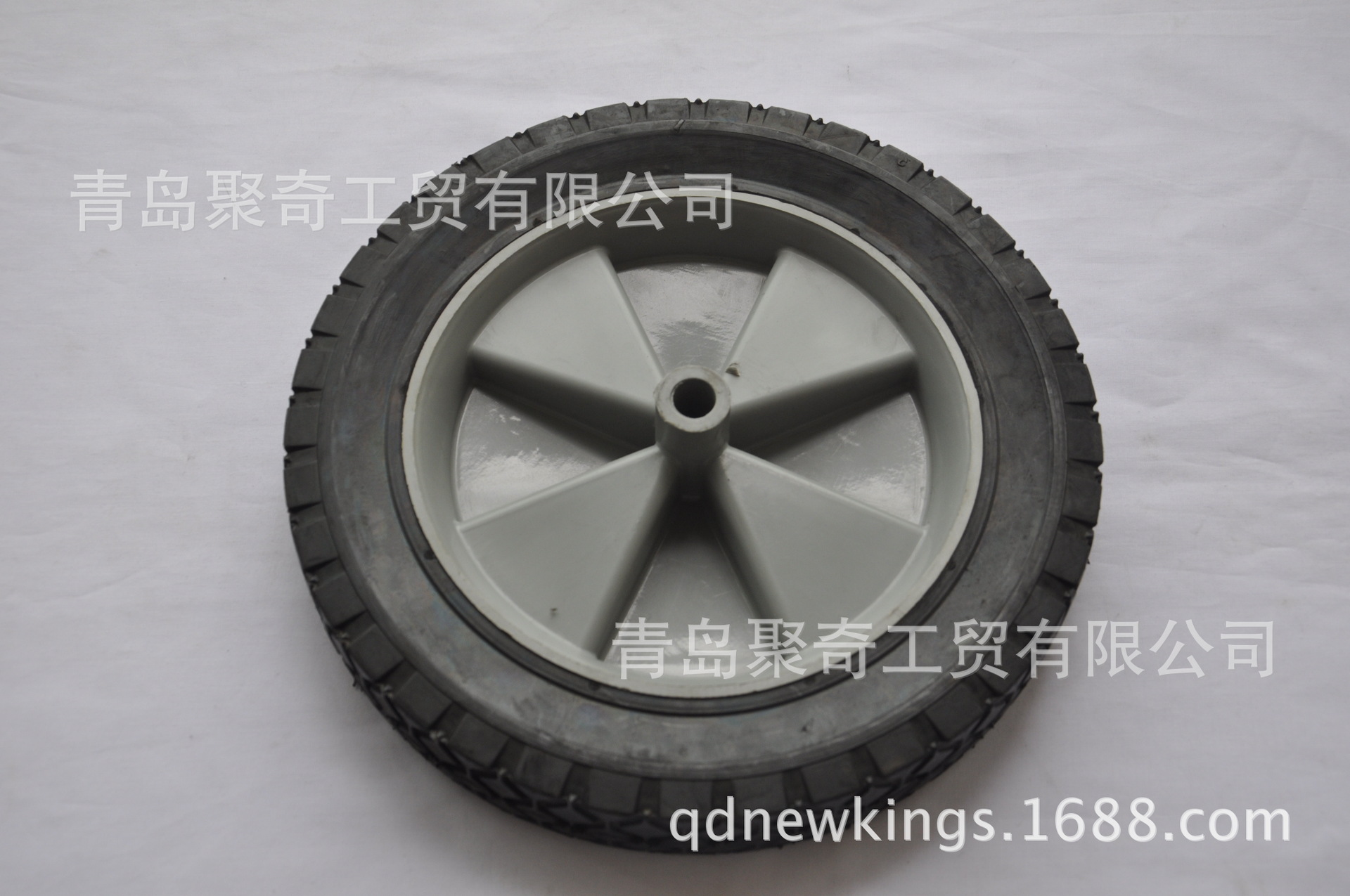 10x1.75橡胶半空心轮子 割草机轮子 园林车 手推车轮