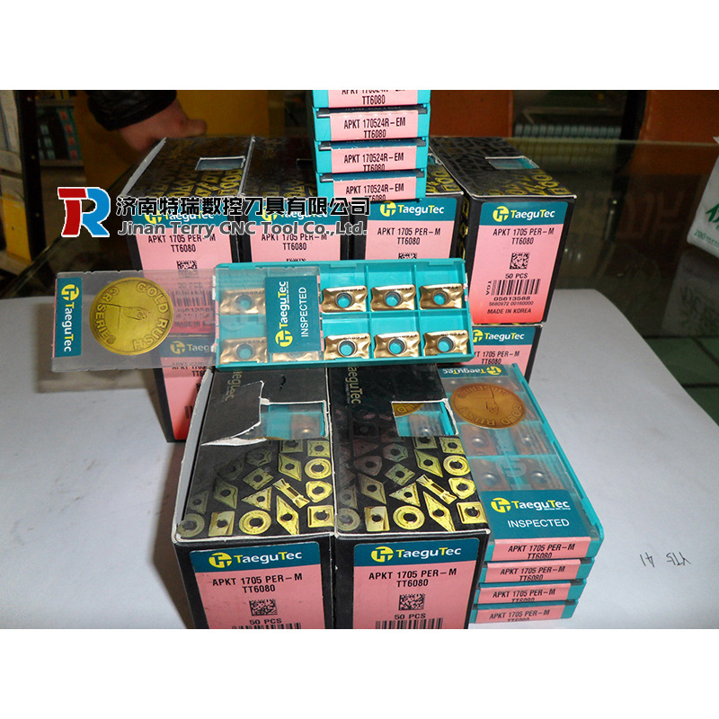 特固克铣刀片ANHX110604/08R-M TT9080磨具钢加工